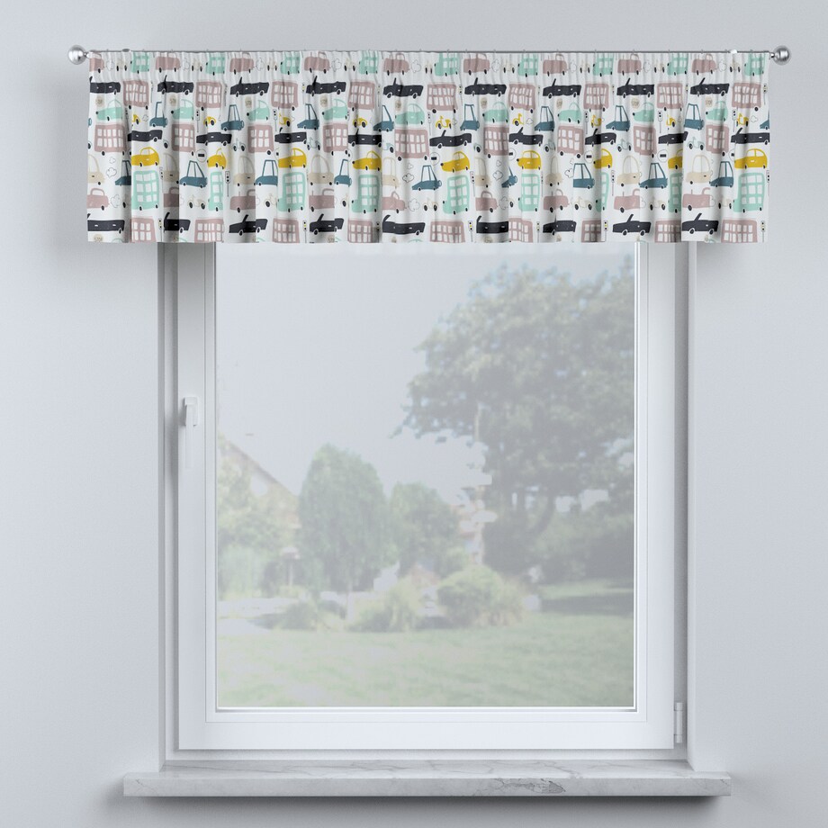 Lambrekin na taśmie marszczącej 260x40 kolorowy