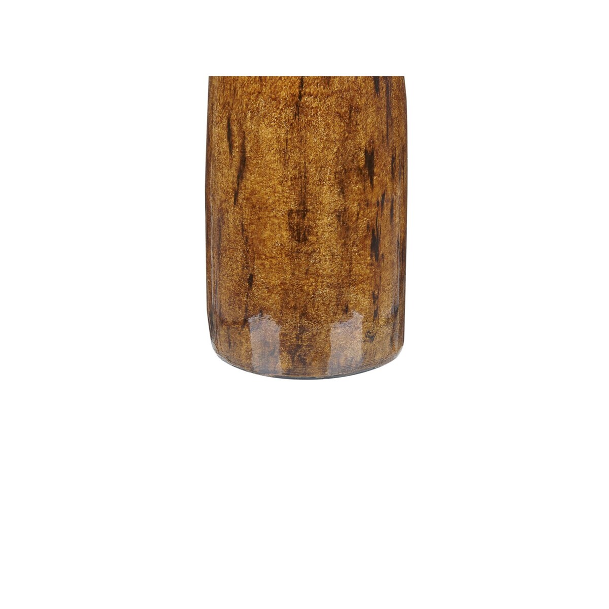 Wazon na kwiaty z terakoty 52 cm brązowy BURGOS