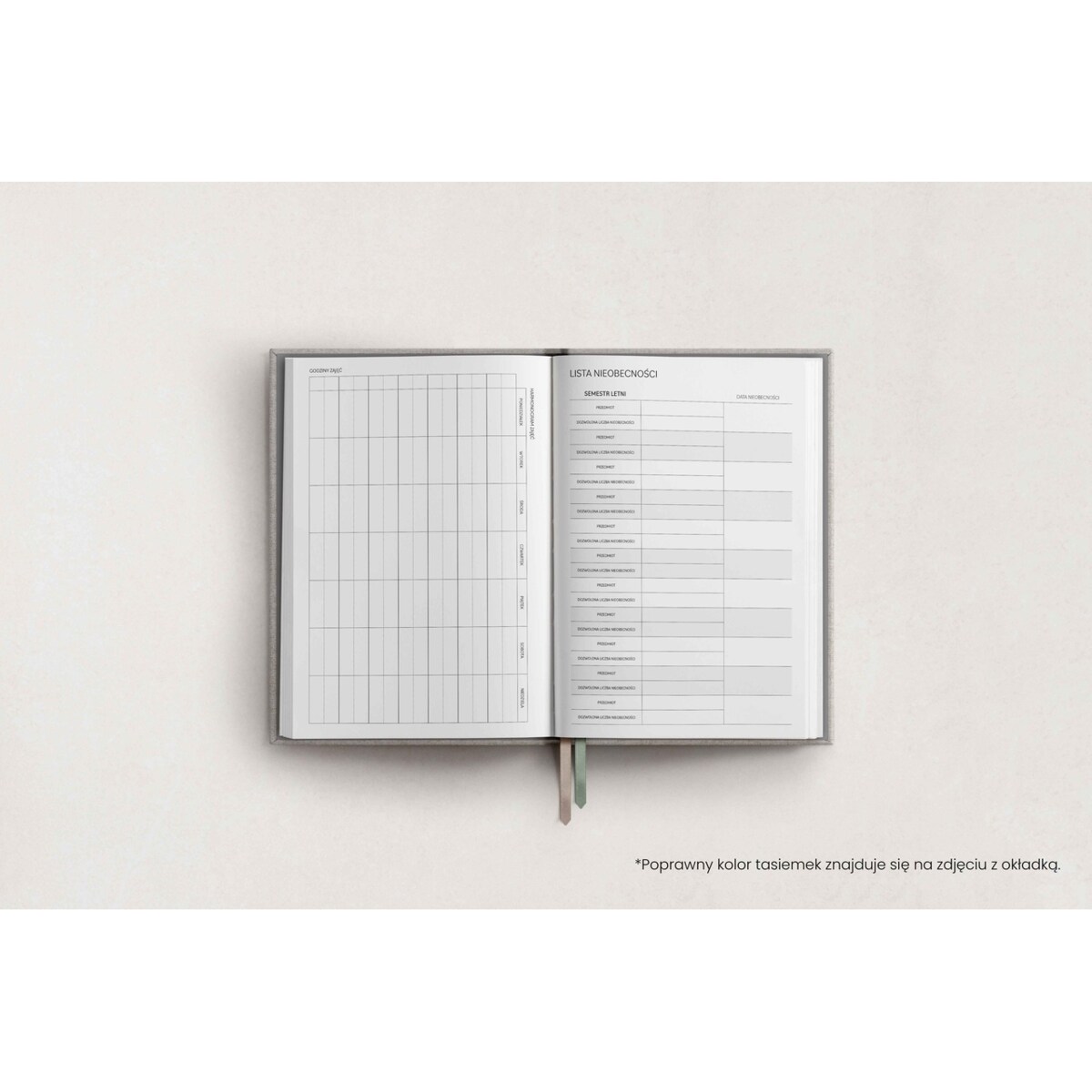 AKADEMICKI PLANNER KSIĄŻKOWY. PLANER STUDENTA. BLACK OPIUM