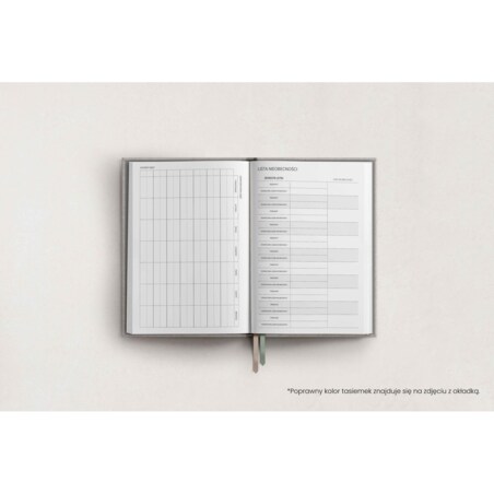 AKADEMICKI PLANNER KSIĄŻKOWY. PLANER STUDENTA. BLACK OPIUM