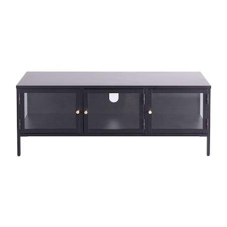 Szafka RTV Xappa black, 132 x 40,5 x 52 cm