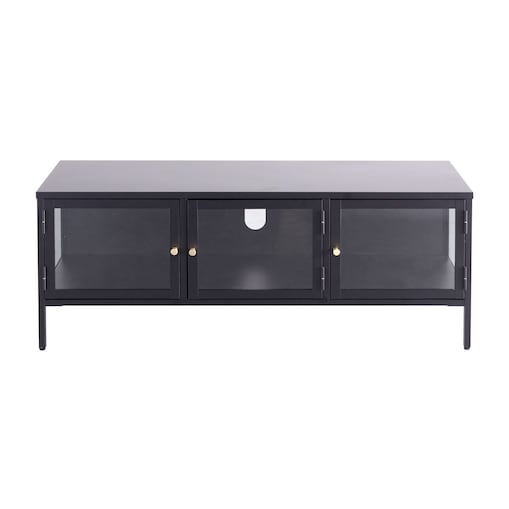 Szafka RTV Xappa black, 132 x 40,5 x 52 cm