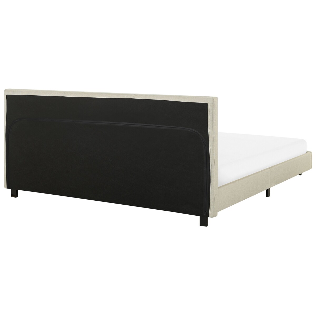 Łóżko wodne tapicerowane 180 x 200 cm beżowe ALBI