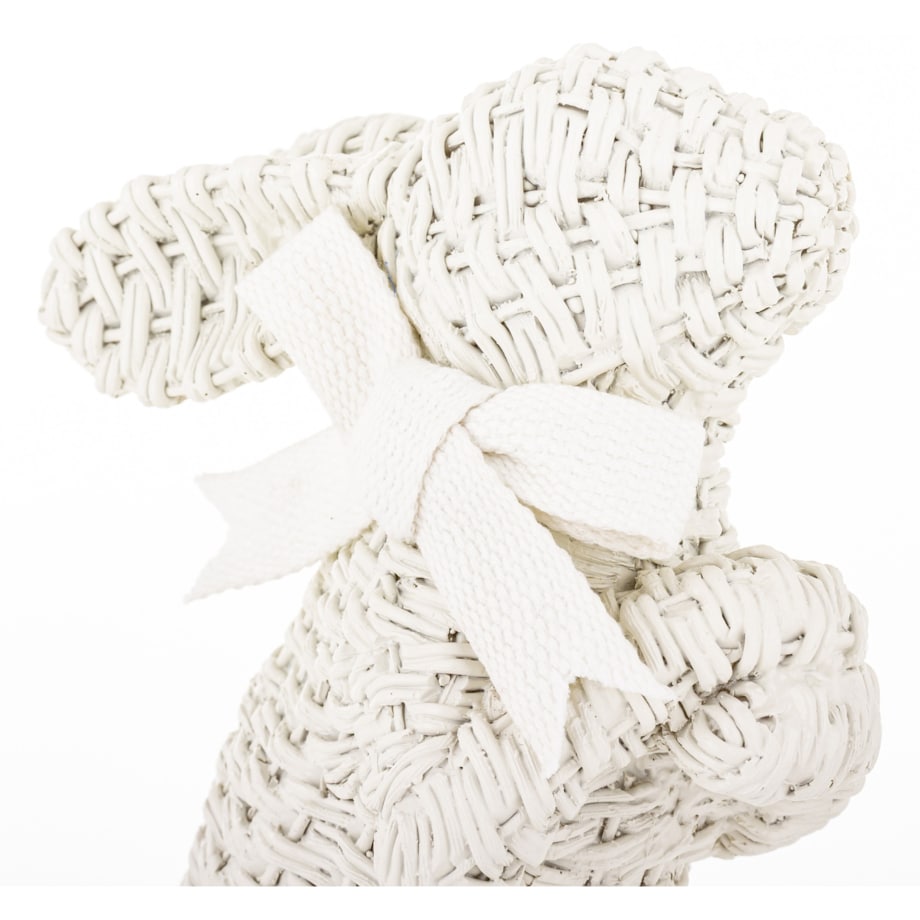 Dekoracja - figurka królika 27x11x16 cm AFICO biały