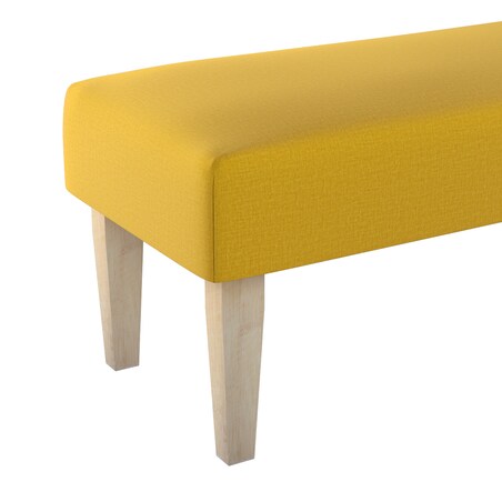 Ławka, miodowy welwet, 100 x 40 x 40 cm, Ingrid