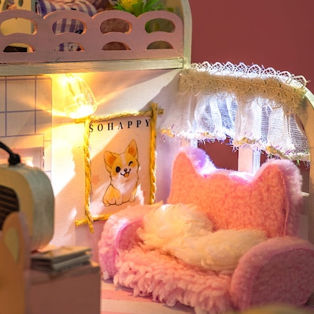 Miniaturowy domek - Kocia łapka