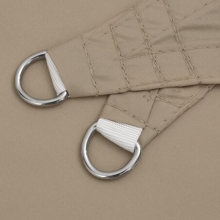 vidaXL Żagiel ogrodowy, tkanina Oxford, kwadratowy, 4x4 m, taupe