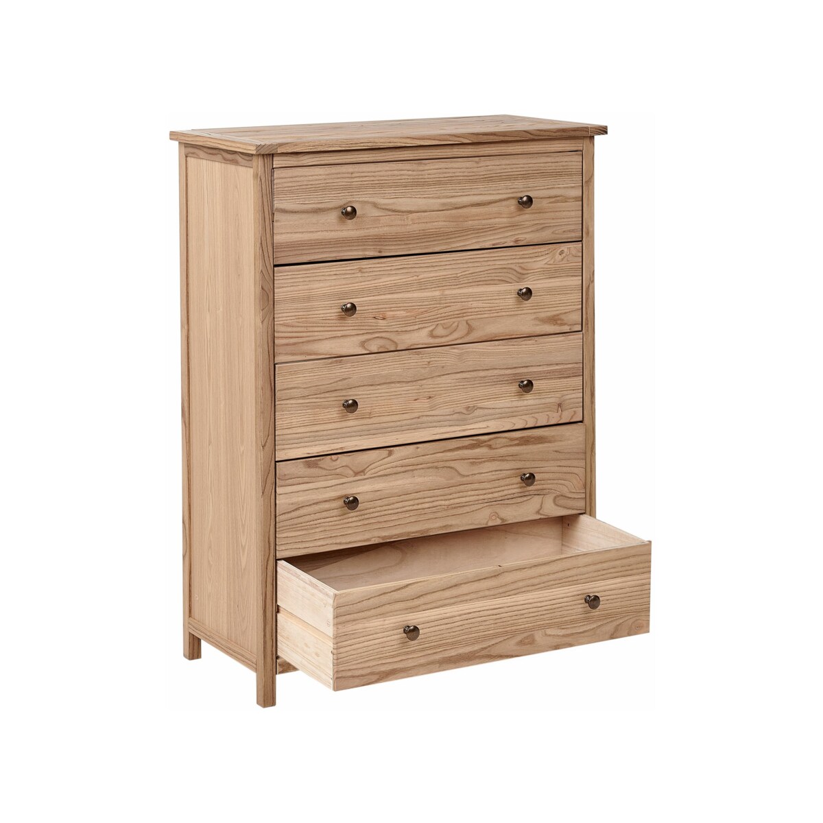 Komoda 85 cm jasne drewno SALTON