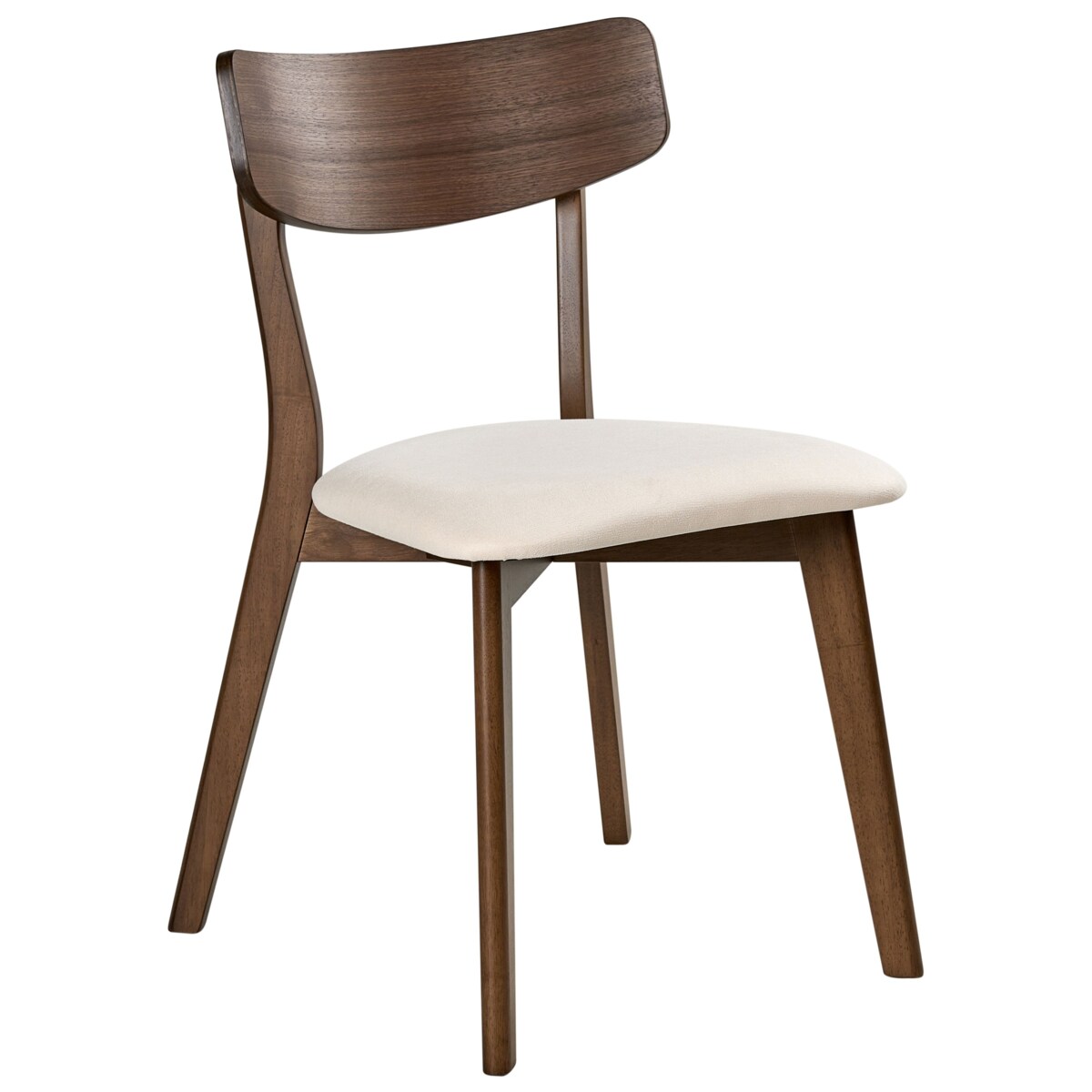 Zestaw 2 krzeseł do jadalni HOPE Drewno Złamana biel/ ciemny brąz