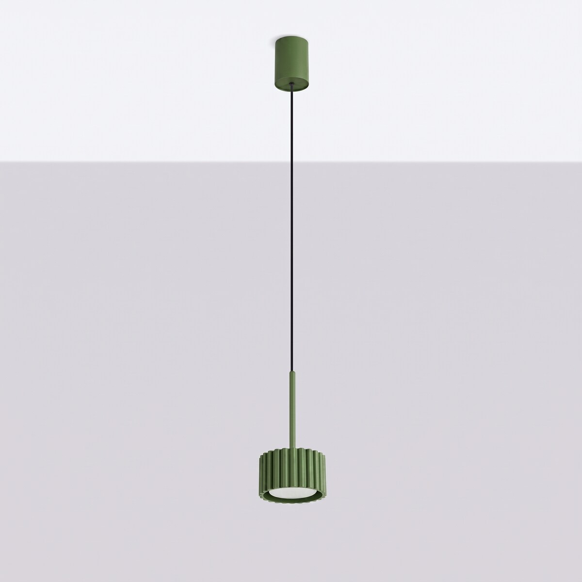 Lampa wisząca AURA 1 zielona oliwka Gx53
