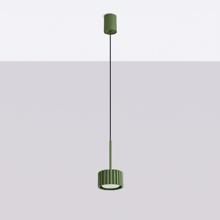 Lampa wisząca AURA 1 zielona oliwka Gx53