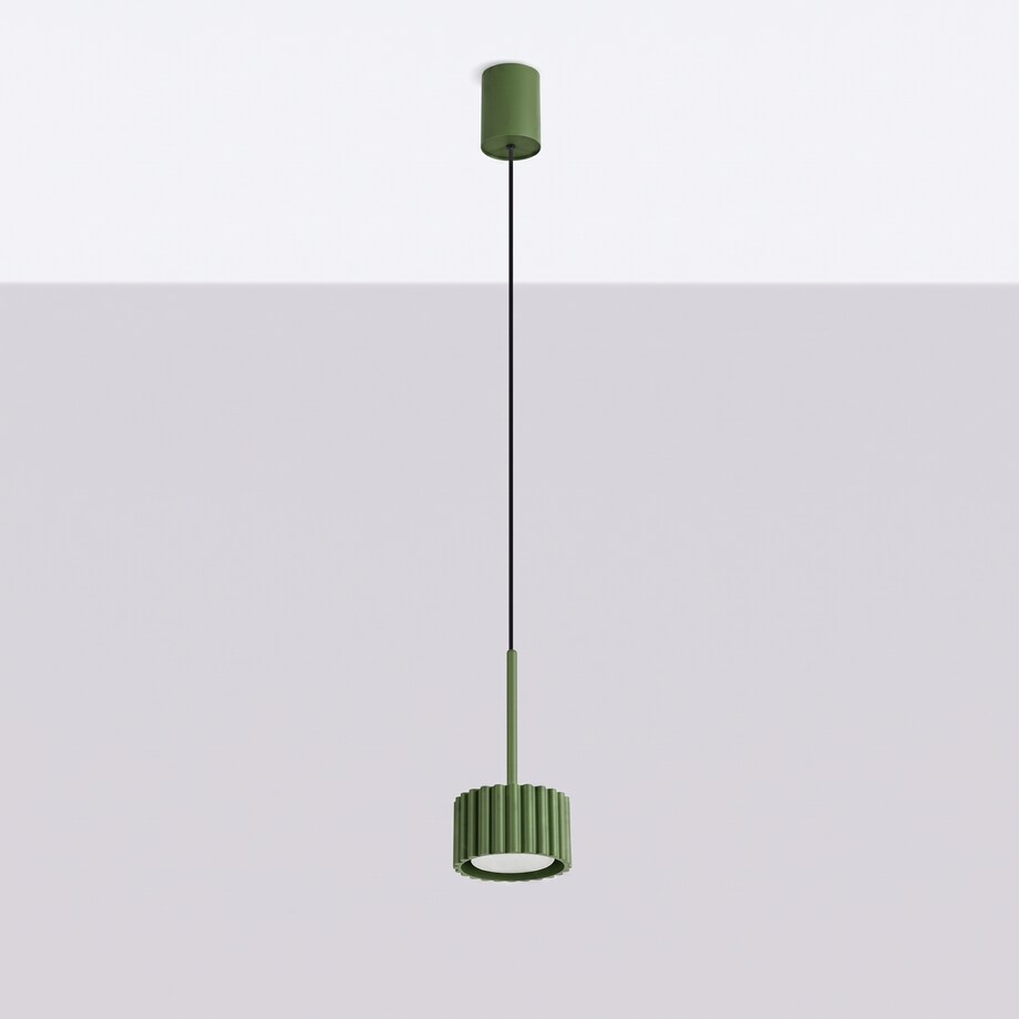 Lampa wisząca AURA 1 zielona oliwka Gx53