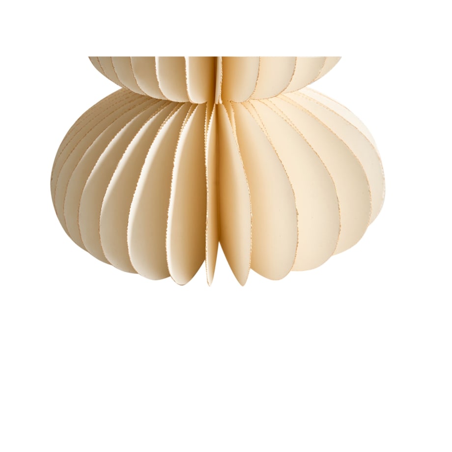 Zestaw 6 dekoracji świątecznych RANELVA Choinka 14/19/25 cm Brązowy/ beżowy