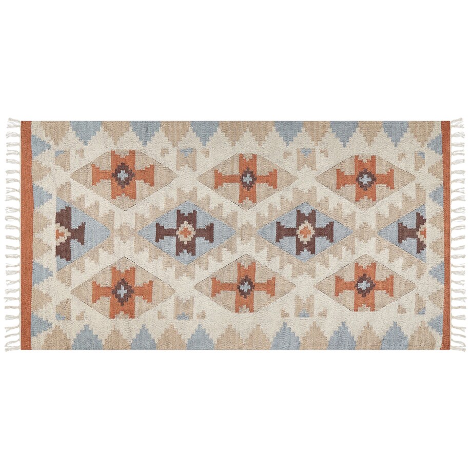 Dywan bawełniany kilim 80 x 150 cm wielokolorowy DILIJAN