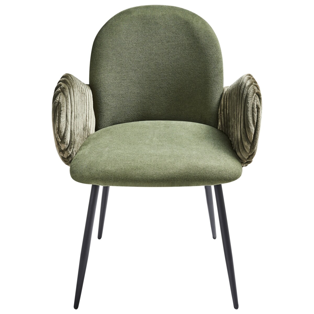 Zestaw 2 krzeseł do jadalni AMITY Zielony