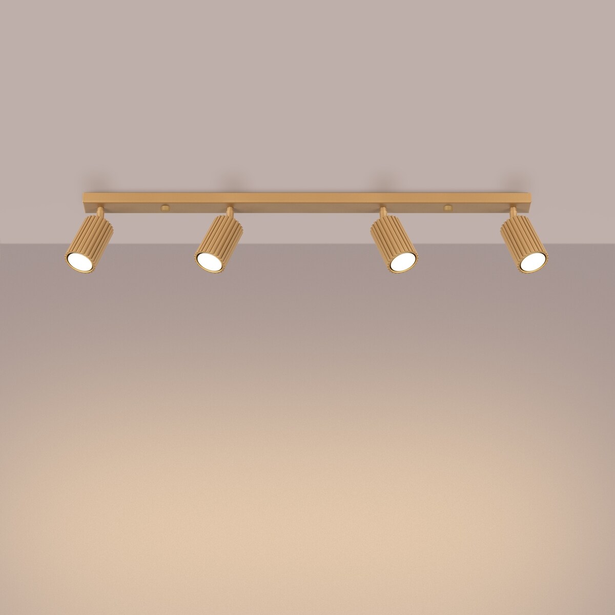 Plafon KARBON 4L złoty