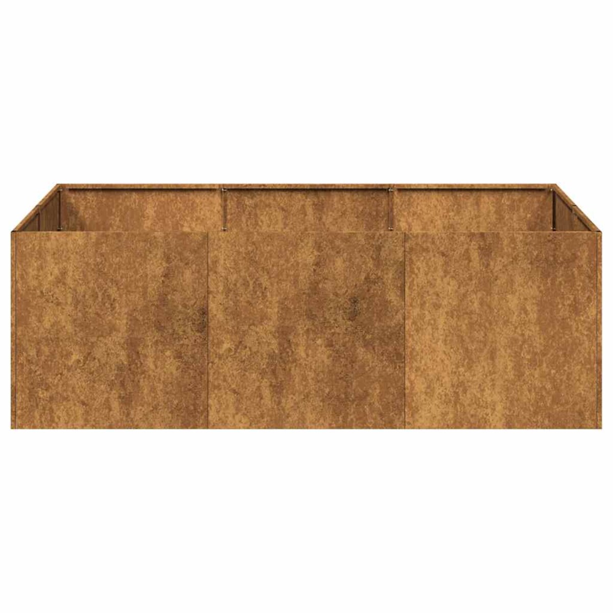 vidaXL Doniczka Rusty 120x80x40 cm Stal nierdzewna