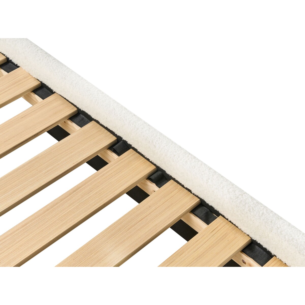 Łóżko dziecięce Chmurka Boucle BELLEVUE 90 x 200 cm Złamana biel