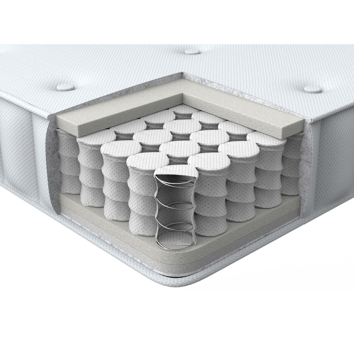 Materac kieszeniowy DUO Średnio twardy / Twardy 160 x 200 cm