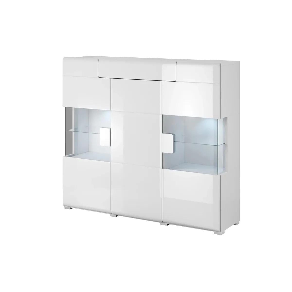 Komoda wysoka TOLEDO 3D1S 147 biała połysk