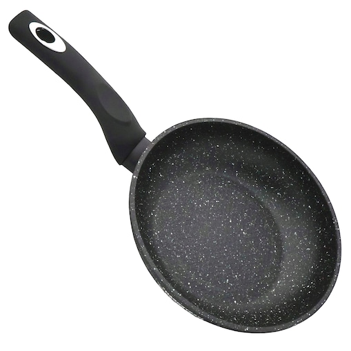 Patelnia Granitowa 22 Cm Plaster Miodu Indukcja Gaz 1.4L Wysoka 4.5