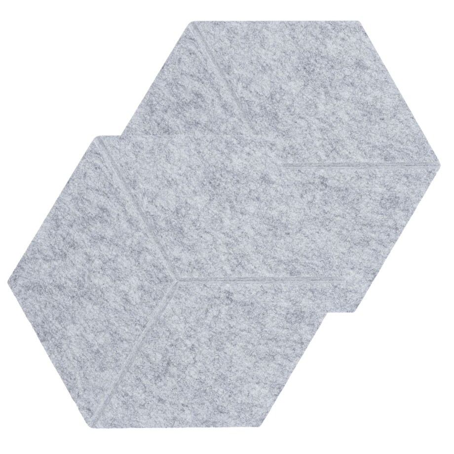 Zestaw 2 szt panel filcowy Felly 40x46 cm płytka heksagon szary