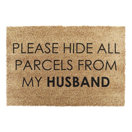Wycieraczka please hide parcels