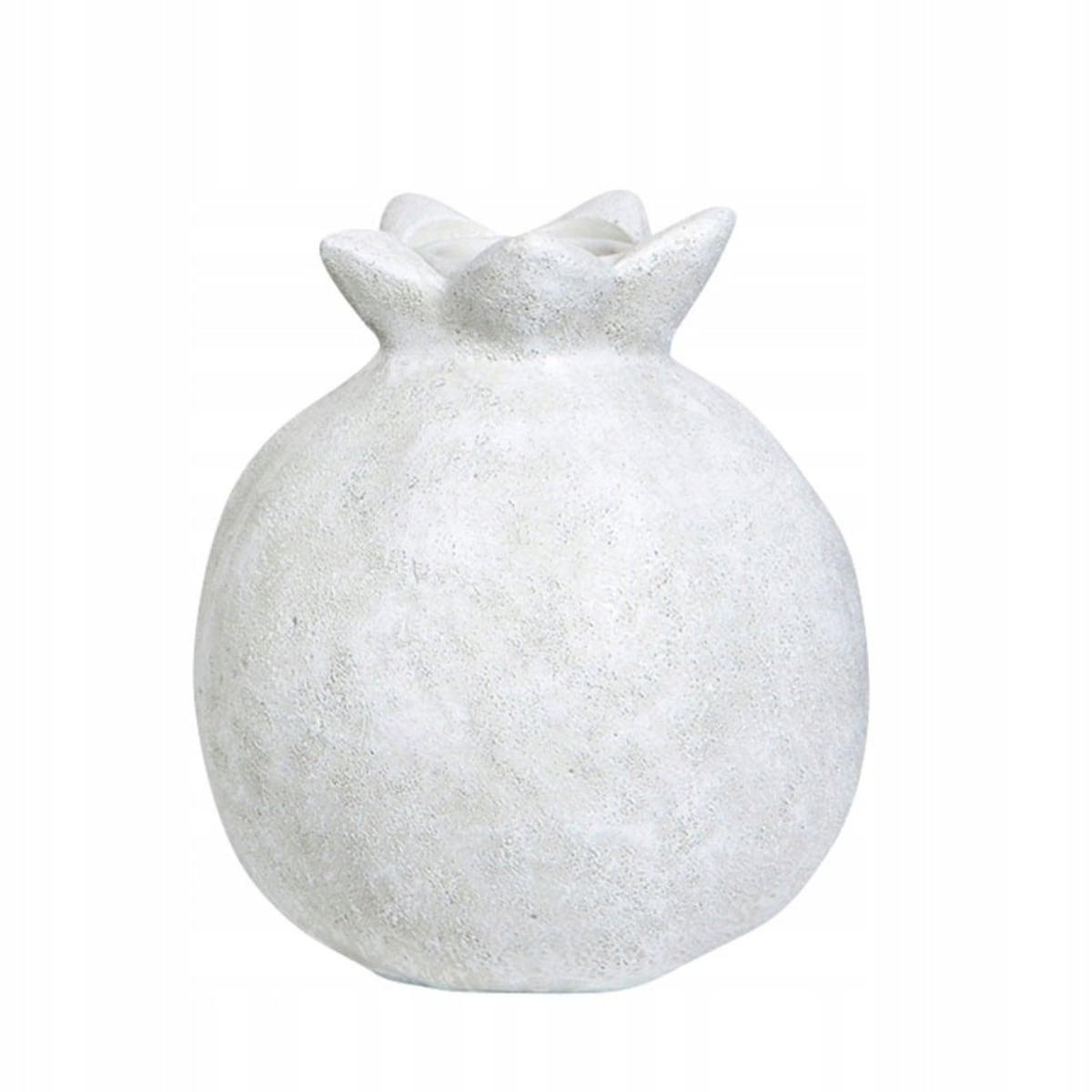 ŚWIECZNIK GRANAT ceramiczny BIAŁY śr. 7cm