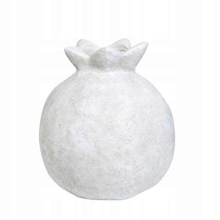 ŚWIECZNIK GRANAT ceramiczny BIAŁY śr. 7cm