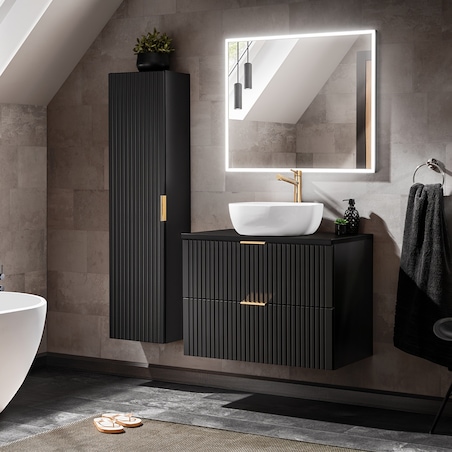 Komplet mebli łazienkowych ryflowanych Cormad