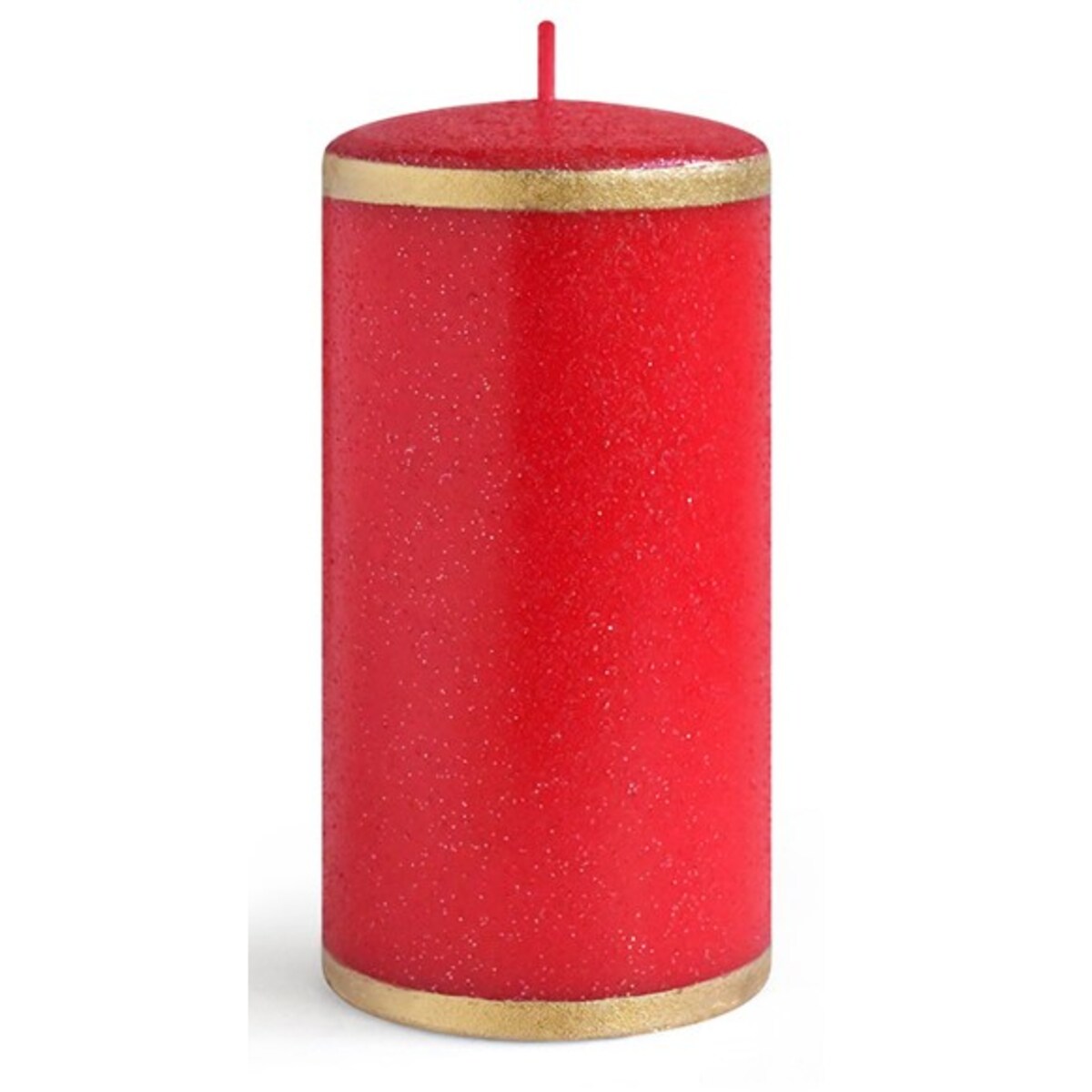 Świeca LUNA walec średni 7x14cm parafinowa czerwona