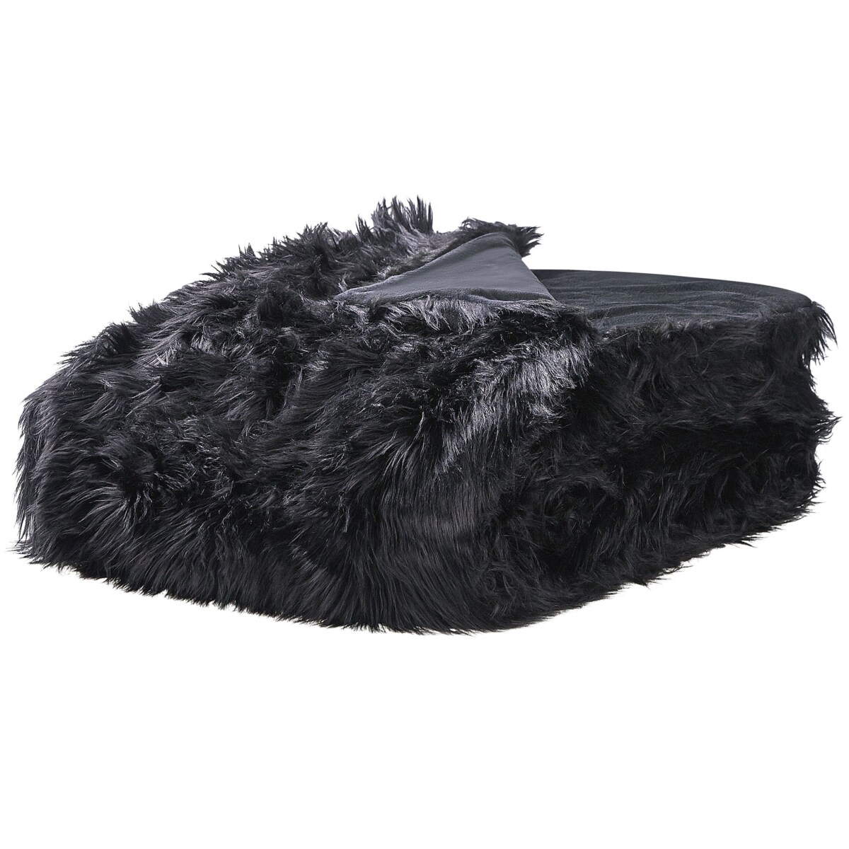 Narzuta na łóżko 200 x 220 cm czarna DELICE