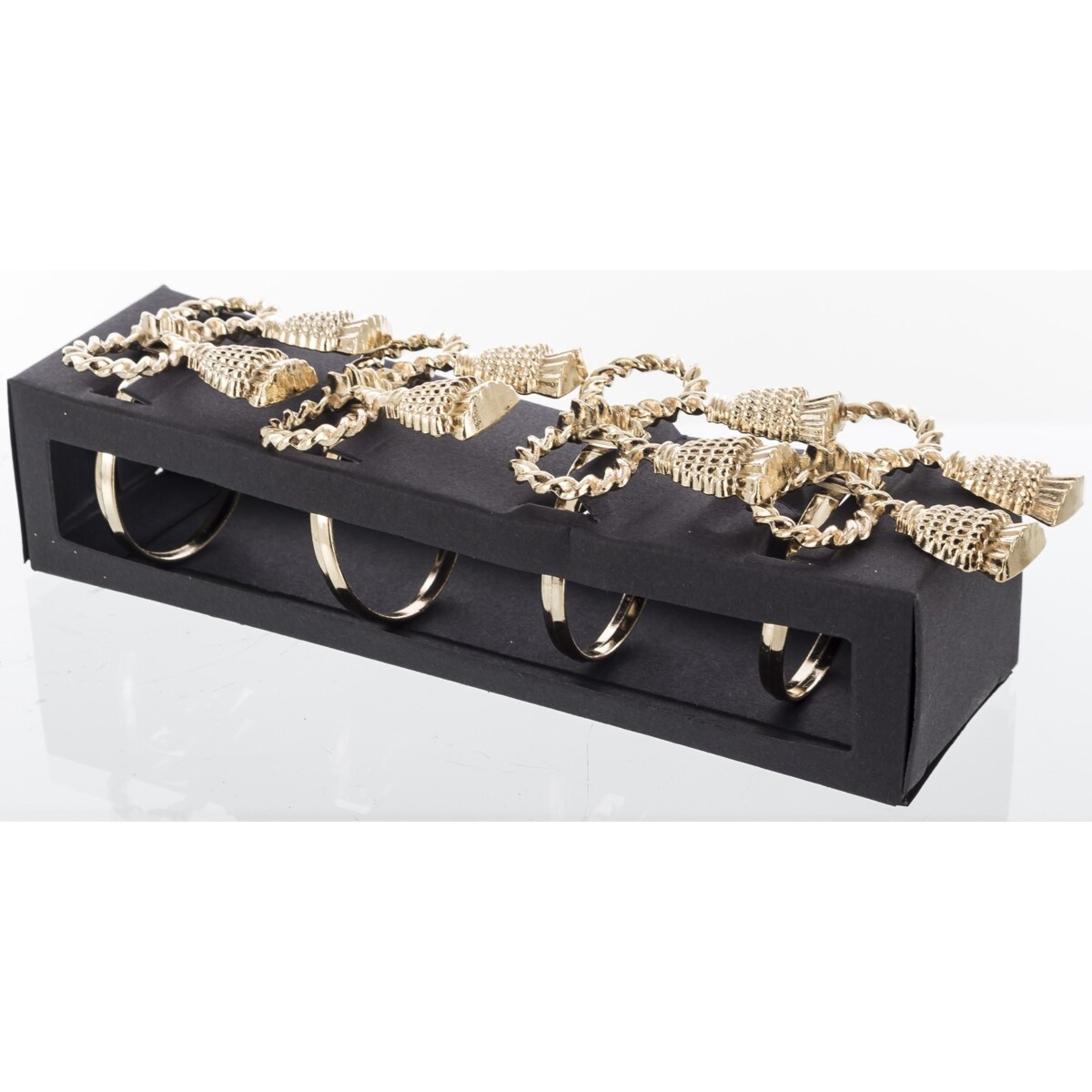 Obrączki na serwetki 4 szt. CORDAS