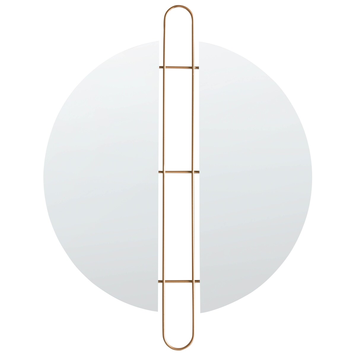 Lustro ścienne ATTIN 52 cm 65 cm Złoty