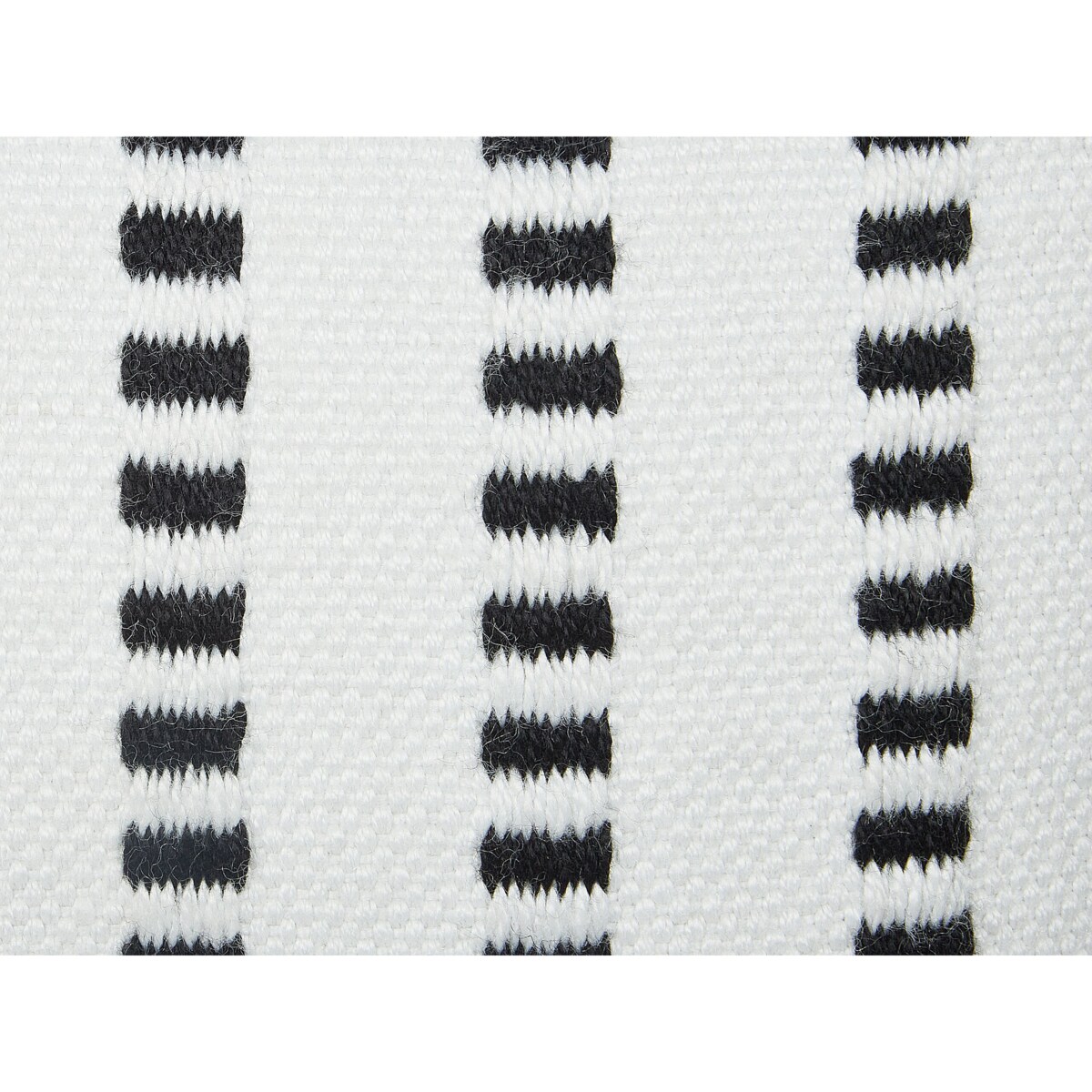 Puf ogrodowy 50 x 50 x 30 cm biało-czarny GAJAN