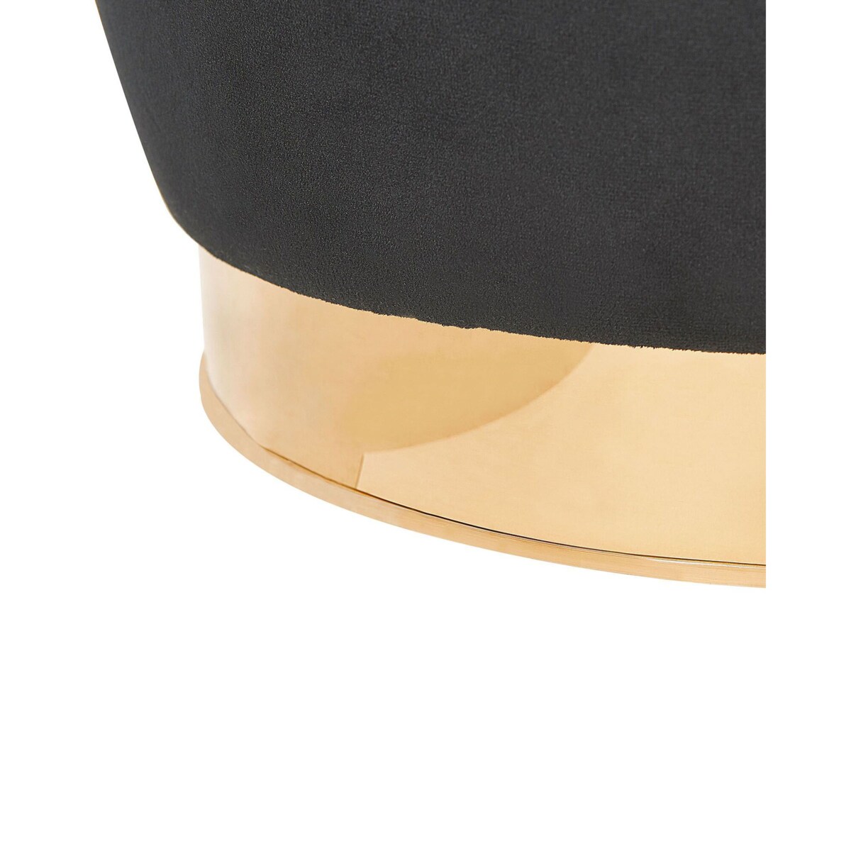 Fotel welurowy czarny ALBY