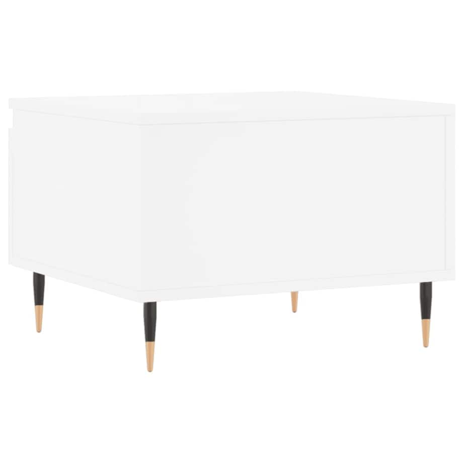 vidaXL Stolik kawowy, biały, 50x46x35 cm, materiał drewnopochodny