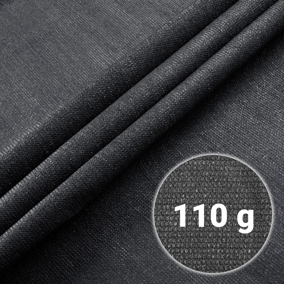 Siatka cieniująca Plonos 1,5x25m maskująca mata na płot ogrodzenie osłona szara 80% + UV