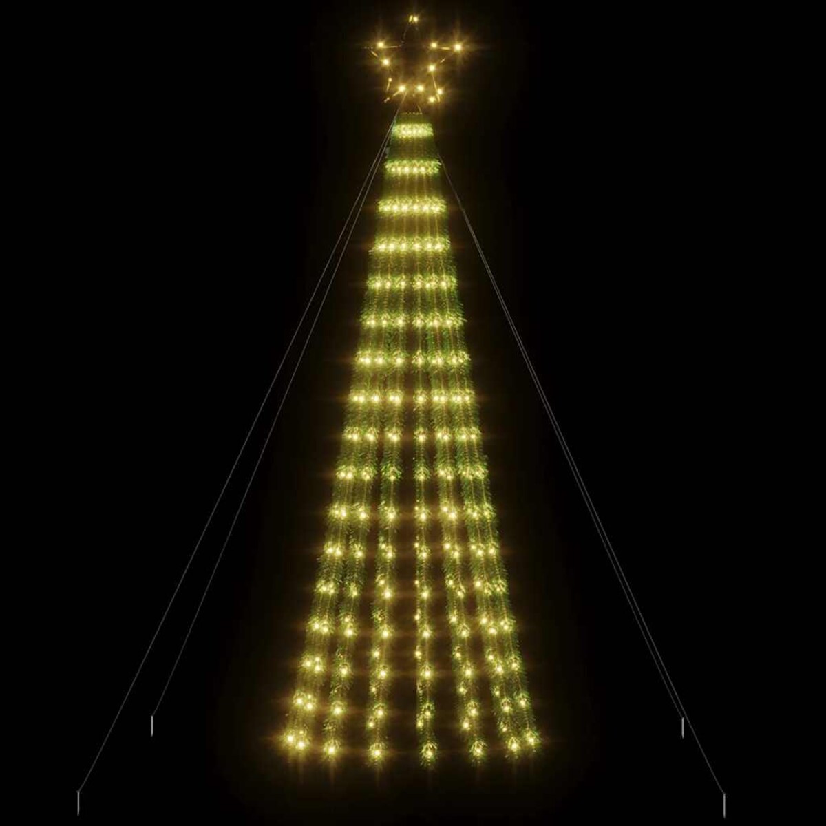 vidaXL Choinka LED 275 LEDs Ciepła biel 180 cm