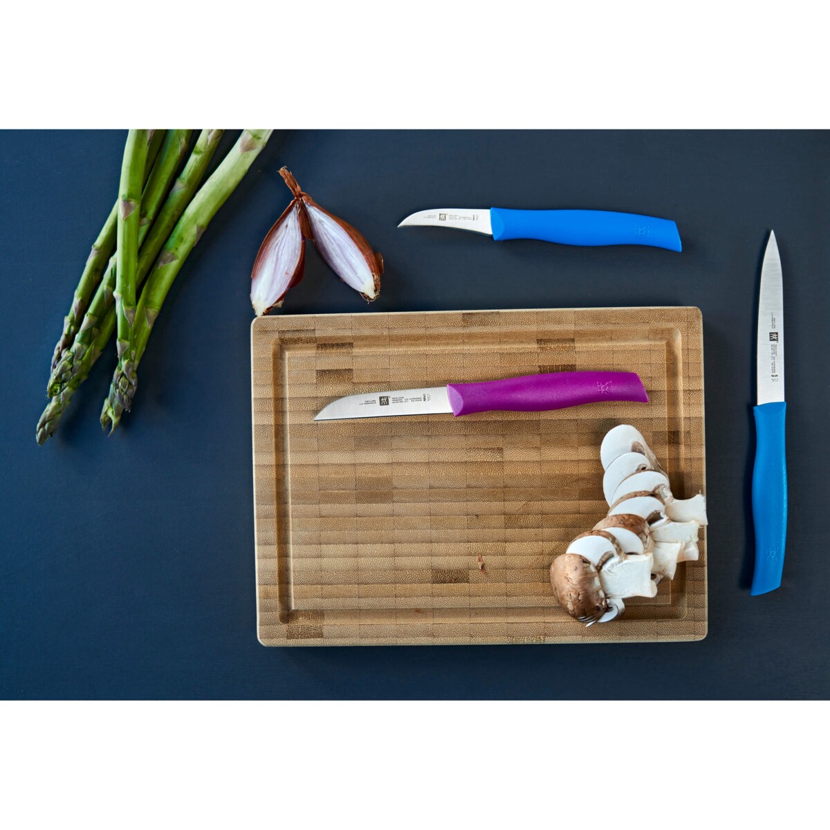 Nóż do warzyw i owoców Zwilling Twin Grip - 8 cm, Fioletowy