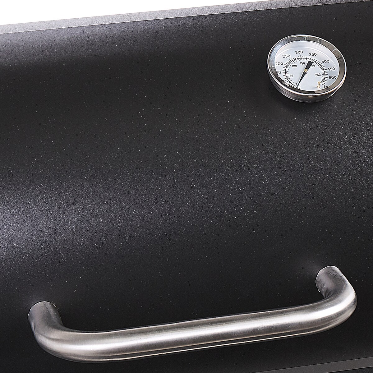 Grill węglowy KATLA Z wędzarnią Metal Czarny