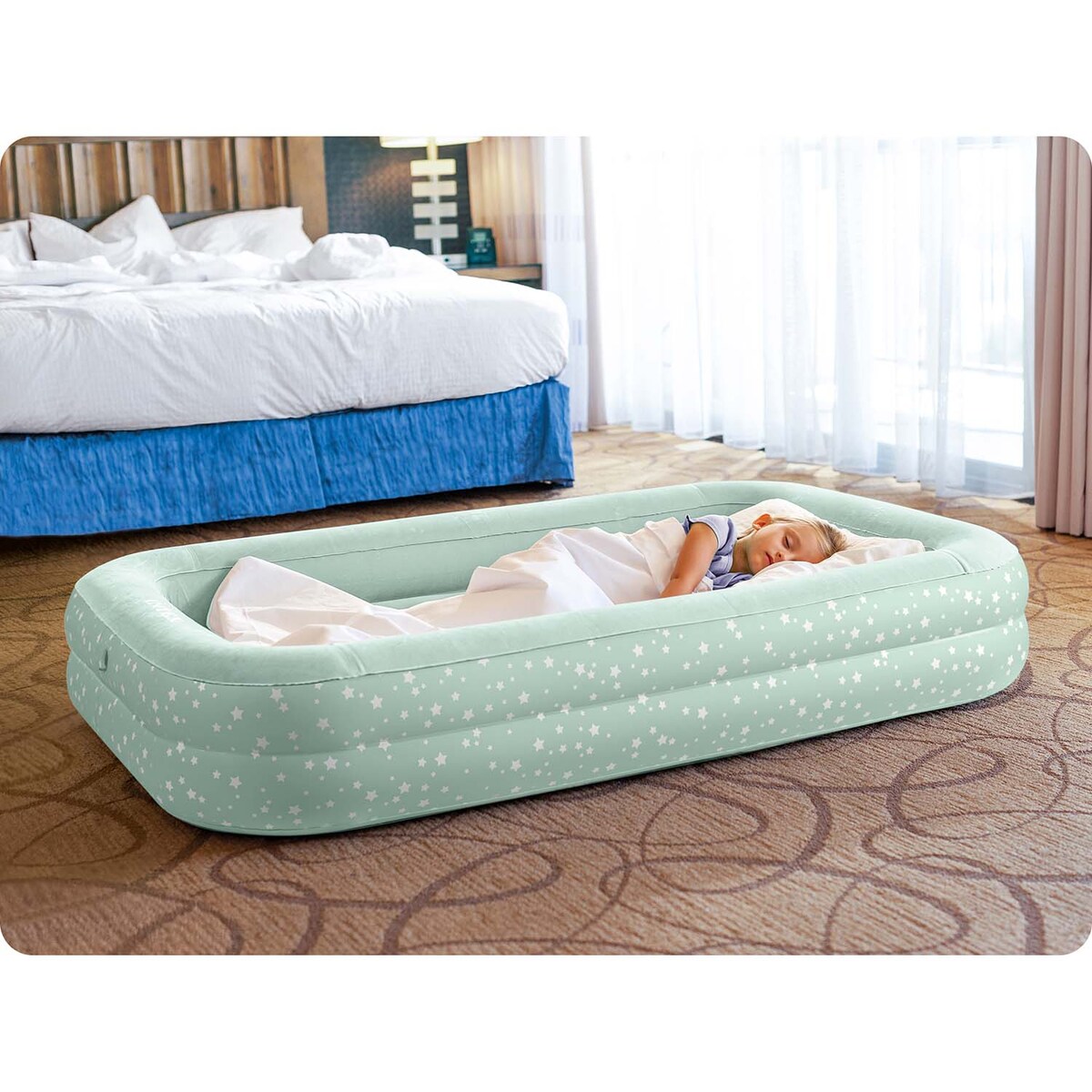 Materac dmuchany Intex jednoosobowy 168x107x25 cm z pompką tłokową