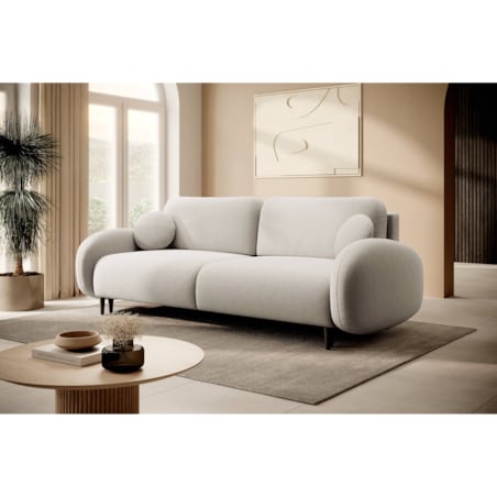 Nowoczesna sofa z funkcją spania SOFTI BEŻOWA