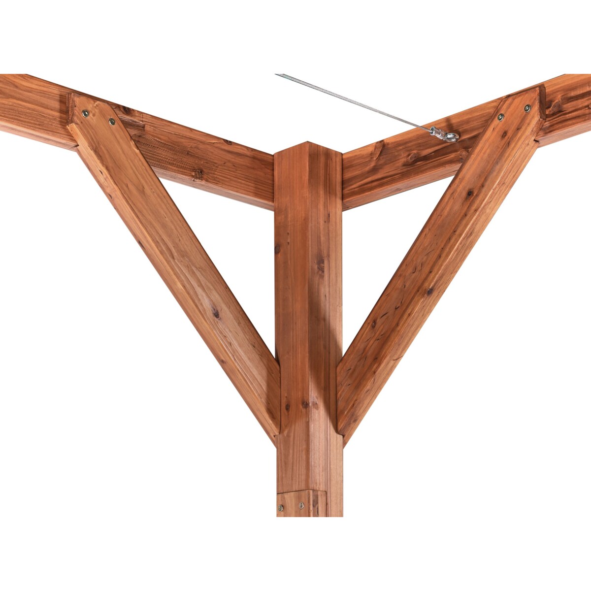 Pawilon ogrodowy drewniany 320 x 380 beżowy VILLAROSA