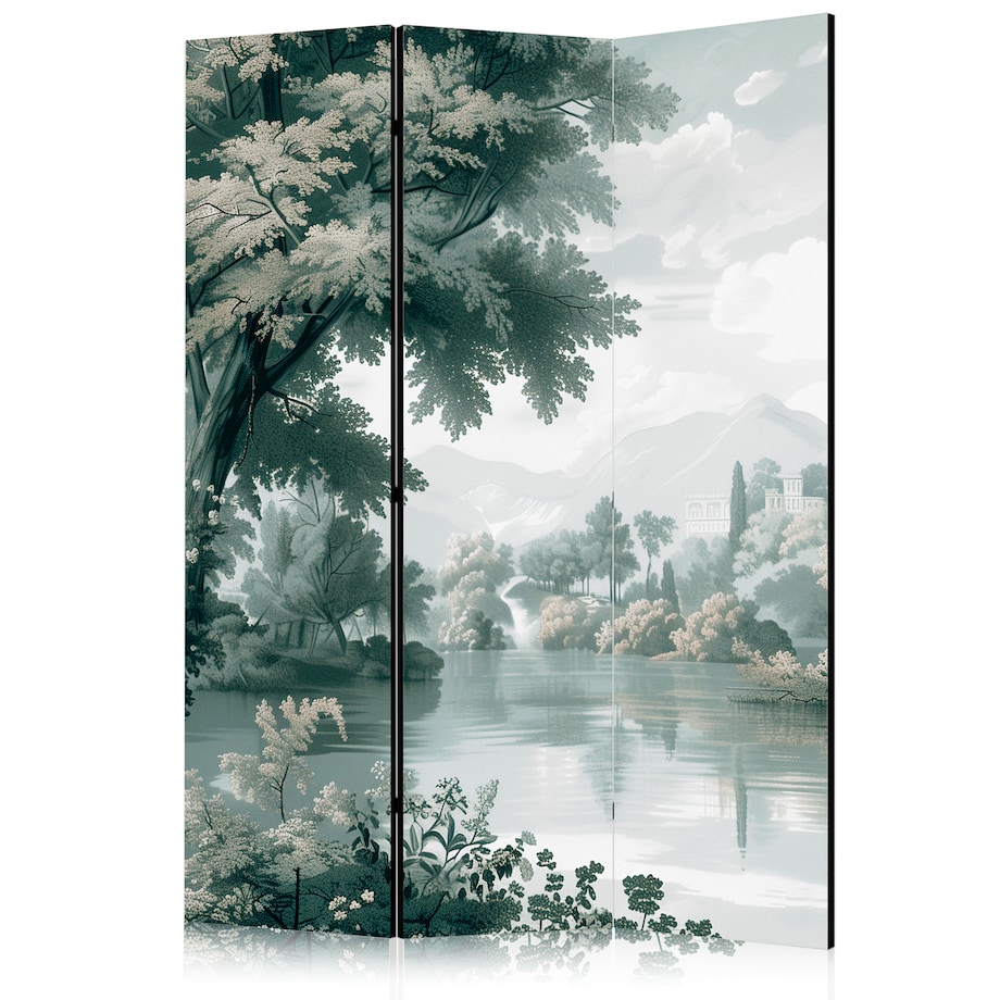 Parawan Dwustronny Widok Na Park I Jezioro 135x172cm