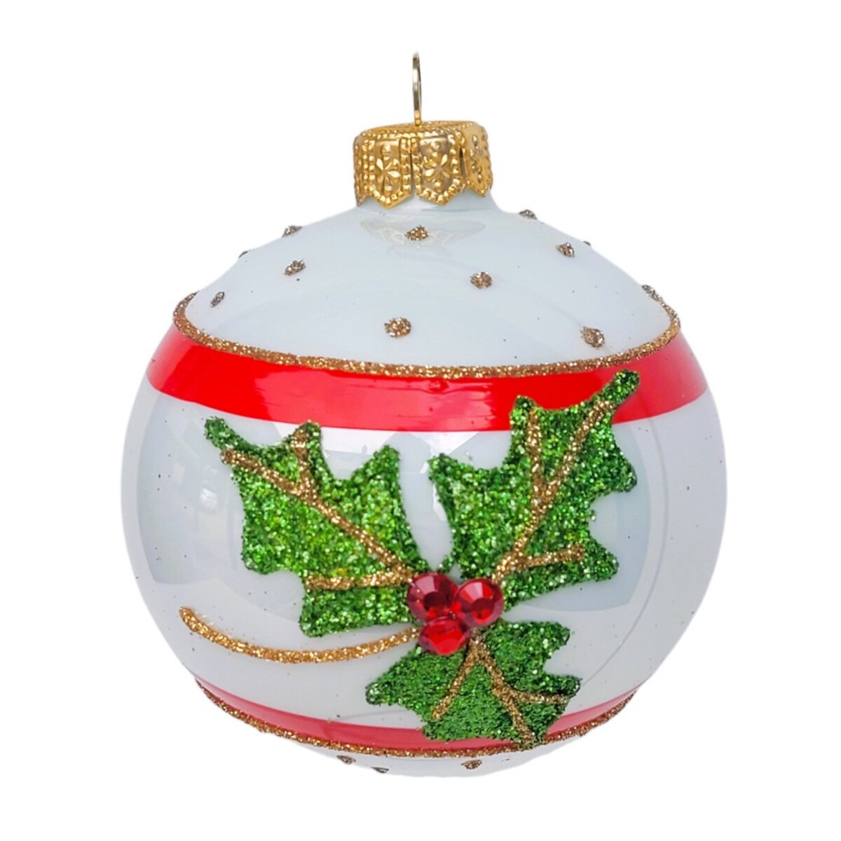 Bombka szklana 4 szt. FOLIUM VIRIDE Ø 120 mm