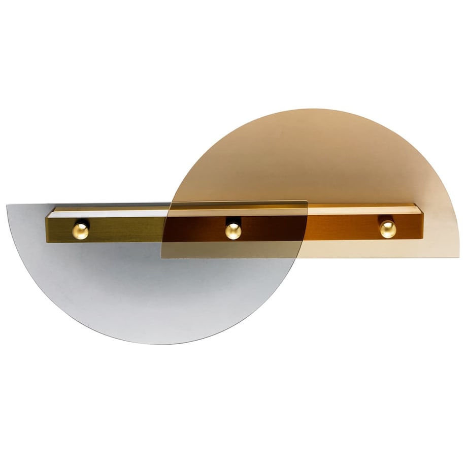 Kinkiet ścienny Arco ST-10335W Step LED 1,8W 3000K szklane półkola złote