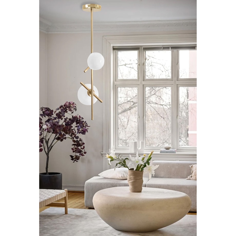 Lampa sufitowa wisząca złota 2xG9 APP1666-2CP Gold