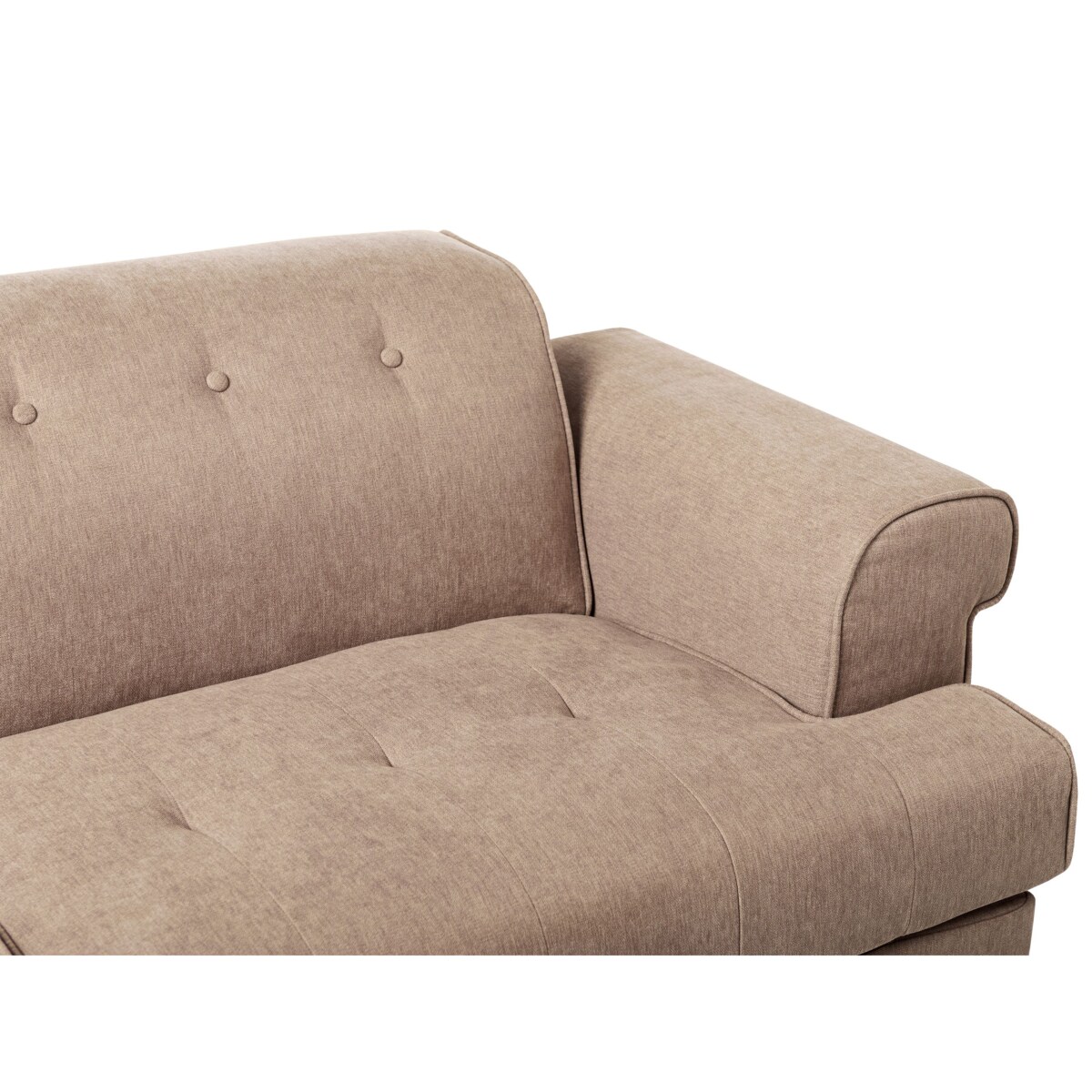 Komplet wypoczynkowy 5-osobowy jasnobrązowy SKIVE