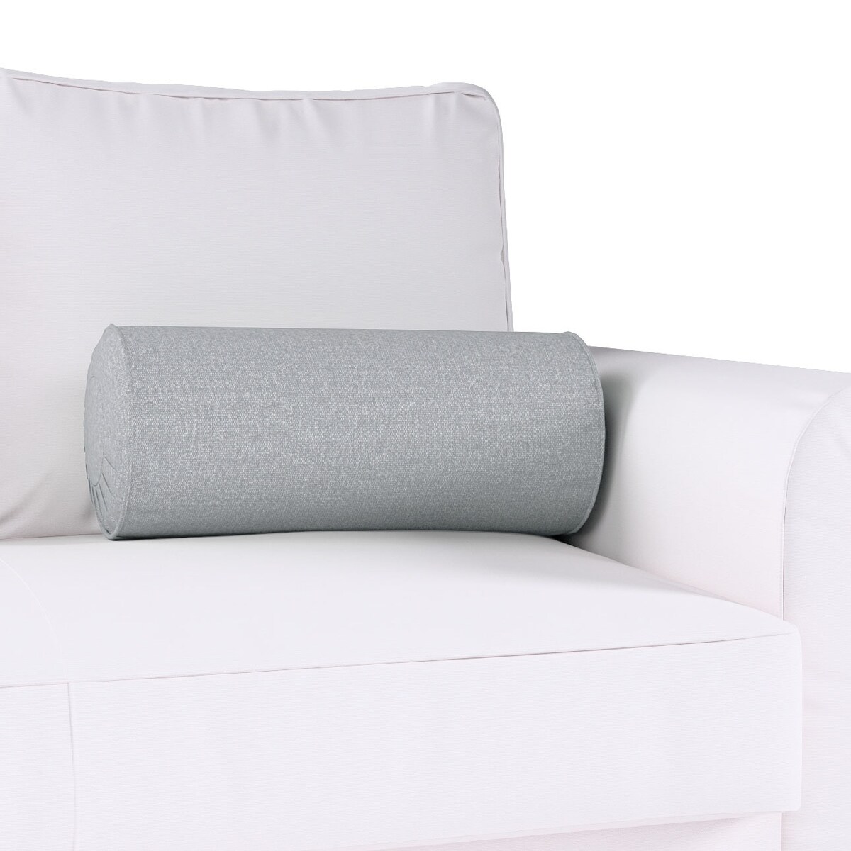 Poduszka wałek z zakładkami, szary, Ø20 x 50 cm, Amsterdam
